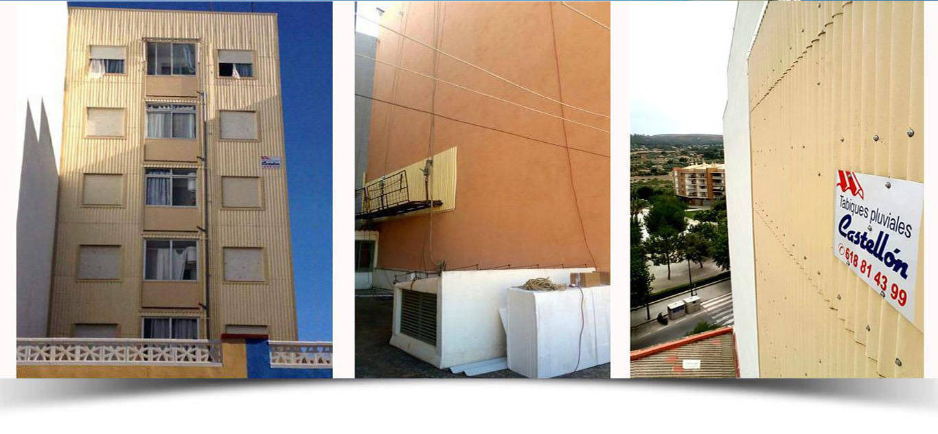 instalacion tabiques pluviales castellon